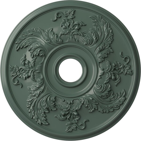Ekena Millwork Acanthus Twist Medallion (Canopies up to 8 3/8"), 23 5/8"OD x 4 5/8"ID x 1 7/8"P, Cloud Burst CM23ACCBF - main